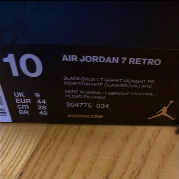 jordan 7 retro bordeaux - Picture 3 of 3